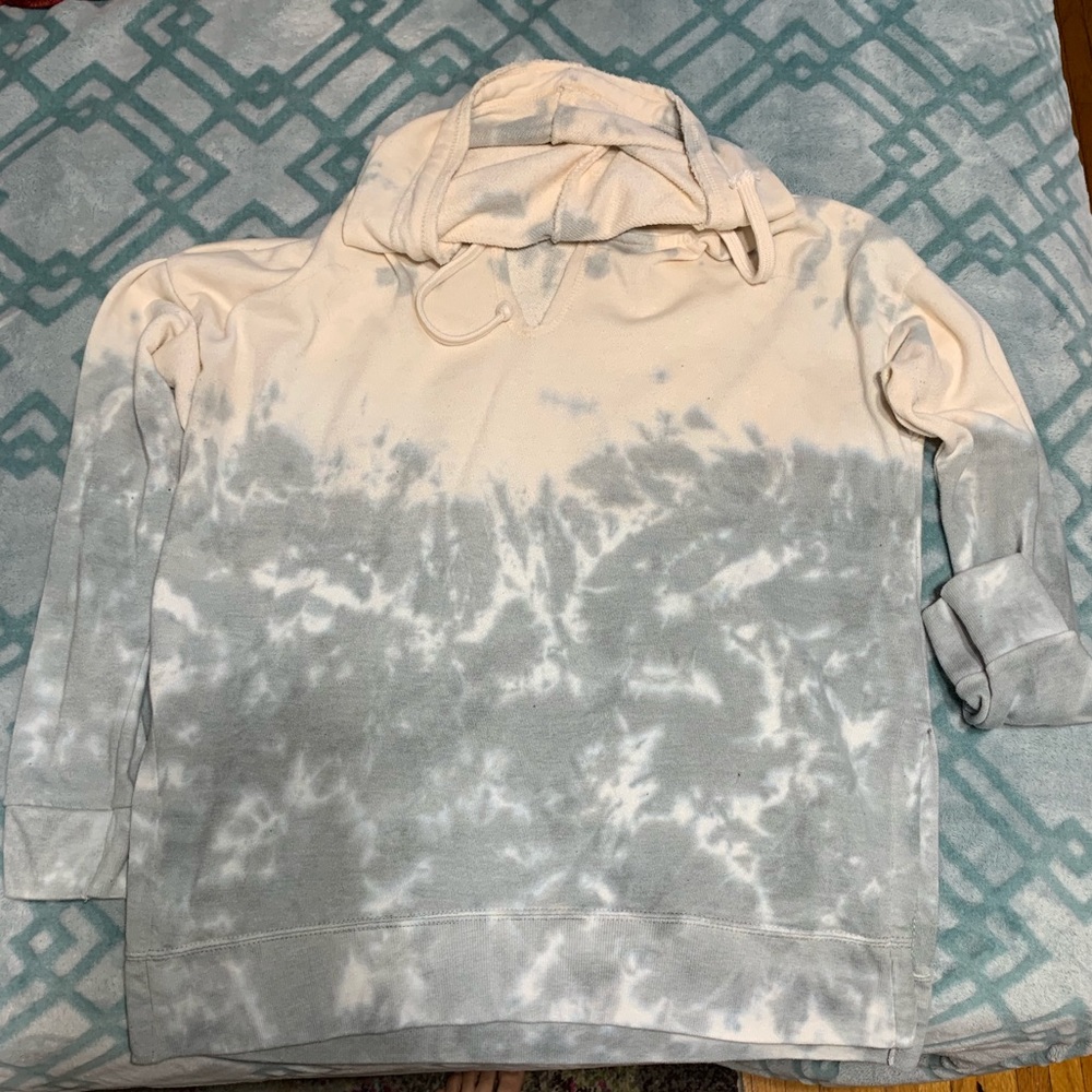 Ombré pink and grey hoodie